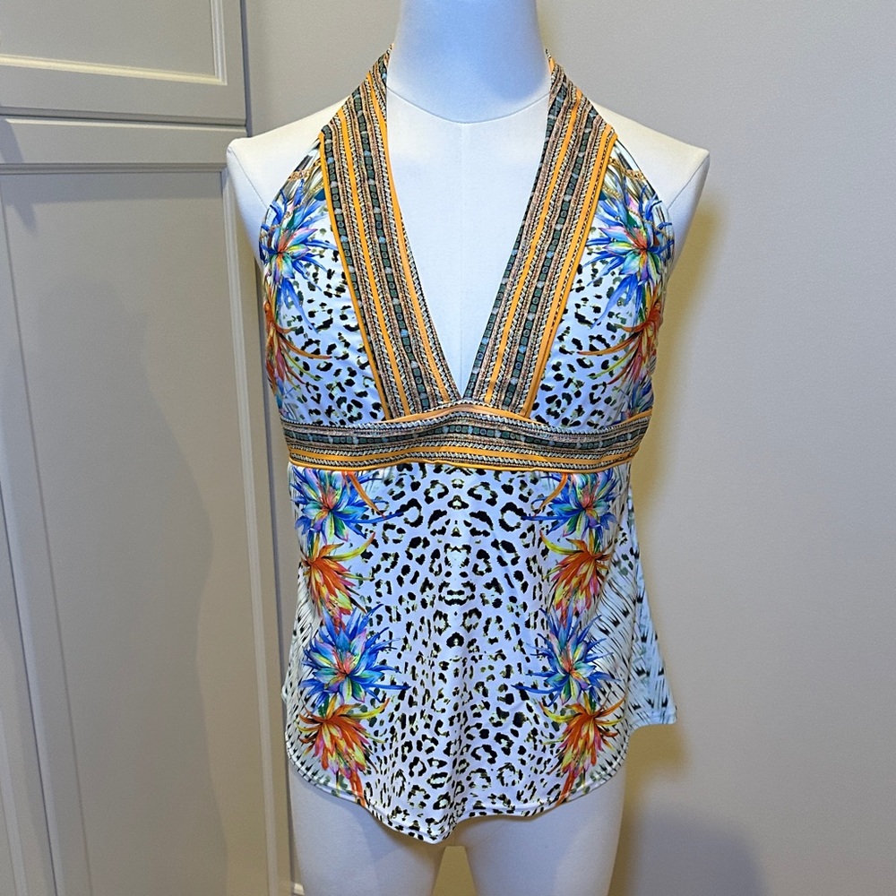 Venus Leopard Floral 2 pc Tankini Swimsuit